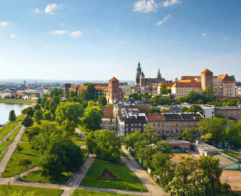 Stadtansicht von Krakau