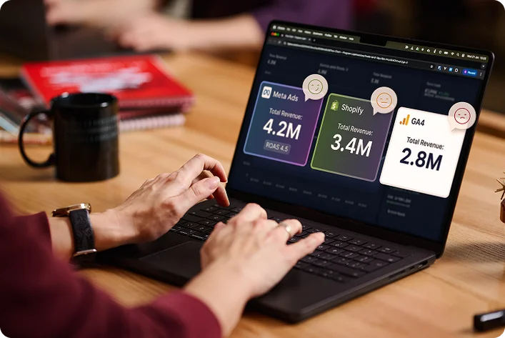 Tablet mit Performance-KPIs