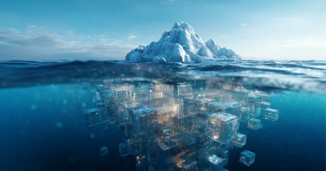 withdrawl button iceberg - look under surface