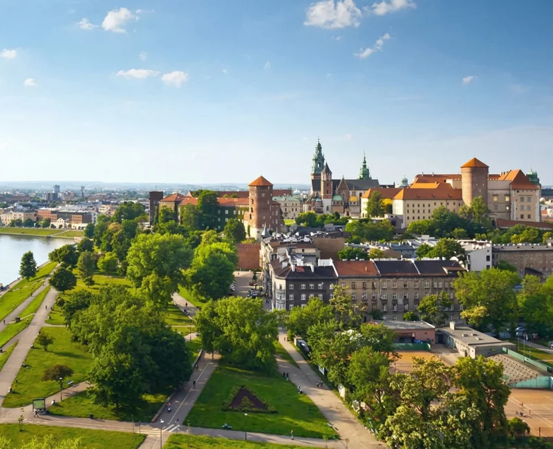 Stadtansicht von Krakau