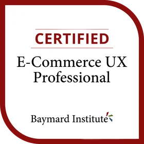 Baymard Institute Certified E-Commerce UX Professional Zertifikat