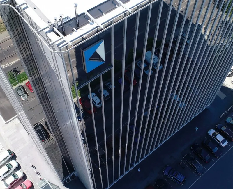 Ansicht des Bürogebäudes in Rybnik