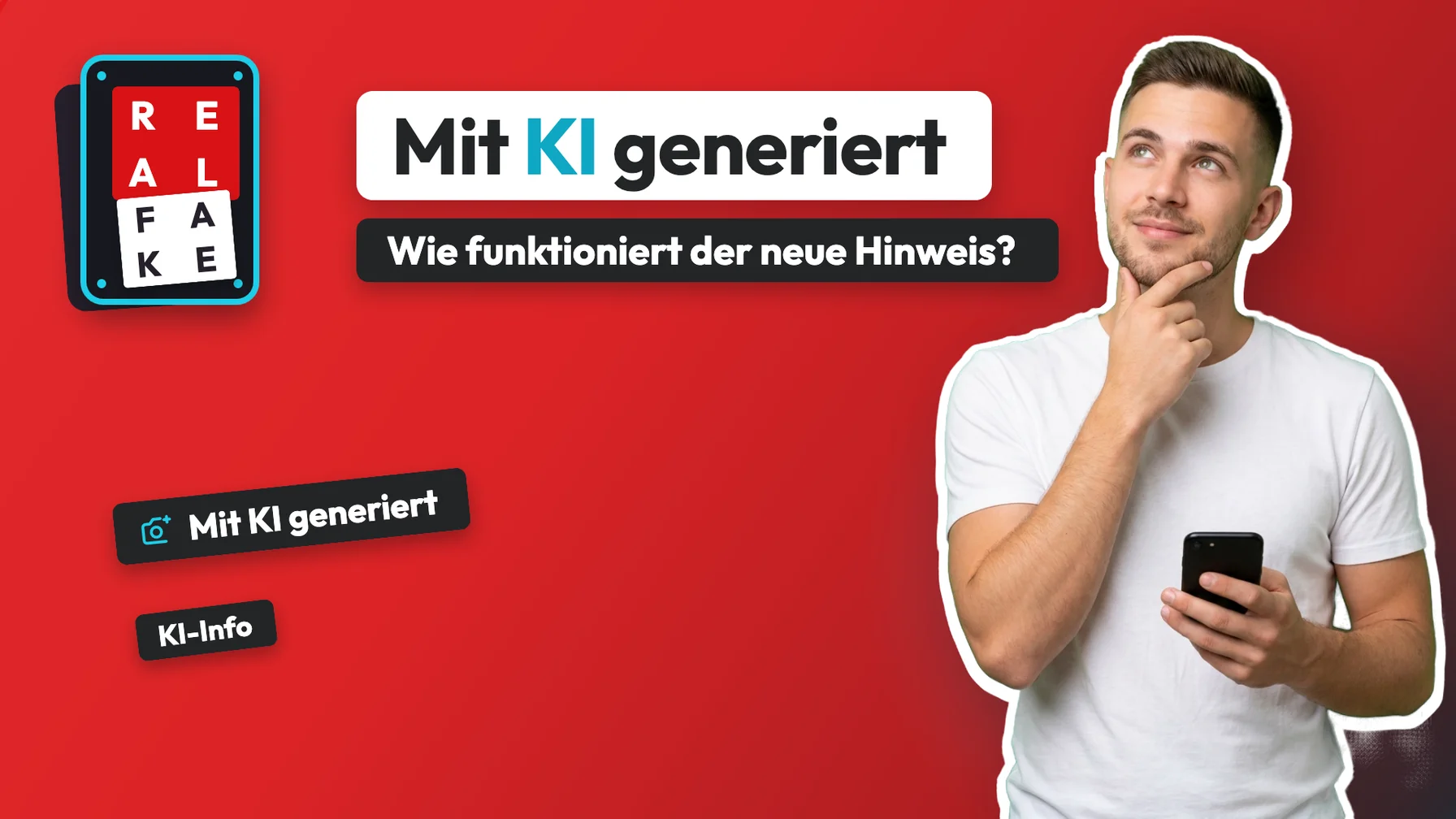 Symbolbild EU AI Act: Online-Shop mit gekennzeichnetem KI-Chatbot und KI-Bild